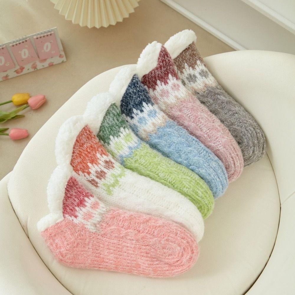 Anti Slip Floor Socks Women Flower Thick Thermal Socks Fashion Slippers Socks Indoor сірий
Anti Slip Floor Socks Women Flower Thick Thermal Socks Fashion Slippers Socks Indoor сірий