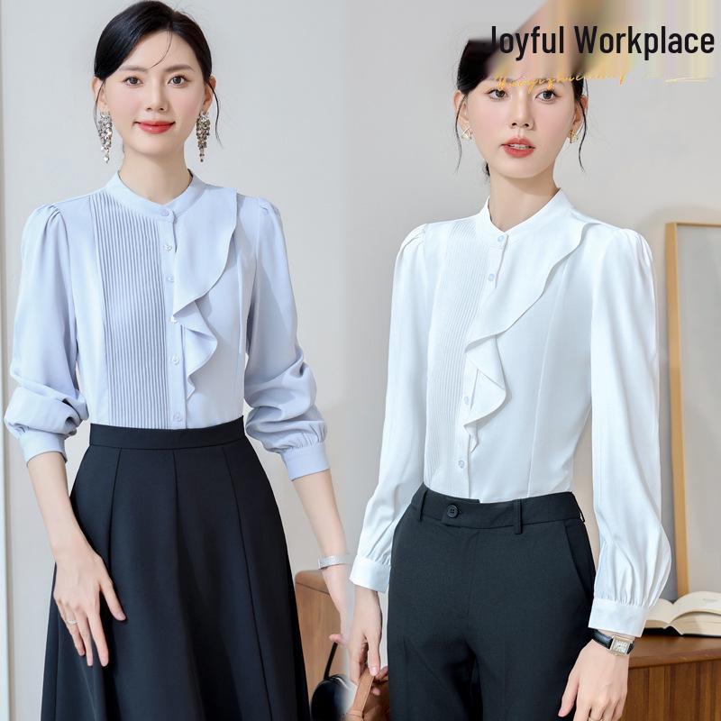 2024 Elegant White Chiffon Blouse - Women s Slimming Long Sleeve Shirt for Spring & Autumn M
2024 Elegant White Chiffon Blouse - Women s Slimming Long Sleeve Shirt for Spring & Autumn M