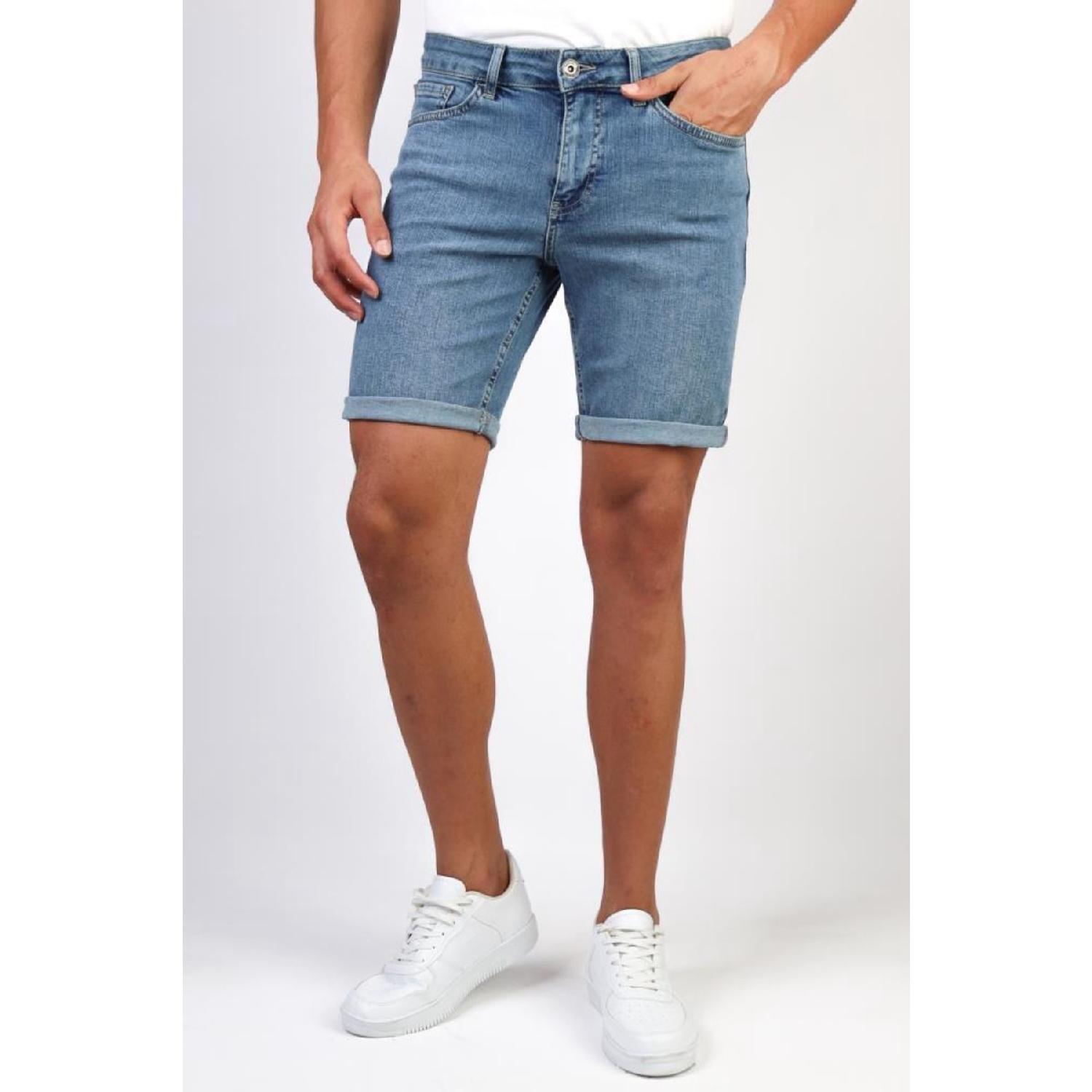 Мужские джинсовые шорты Grinding Comfortable Cut из лайкры среднего синего цвета Hlthe001952k 28
Мужские джинсовые шорты Grinding Comfortable Cut из лайкры среднего синего цвета Hlthe001952k 28