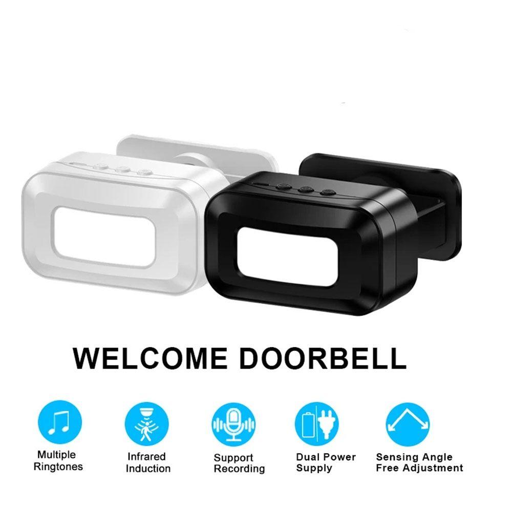 Anti-theft Wireless Door Bell Chime Door Greeter Sensor Alarm Home Store Office білий 
Anti-theft Wireless Door Bell Chime Door Greeter Sensor Alarm Home Store Office білий