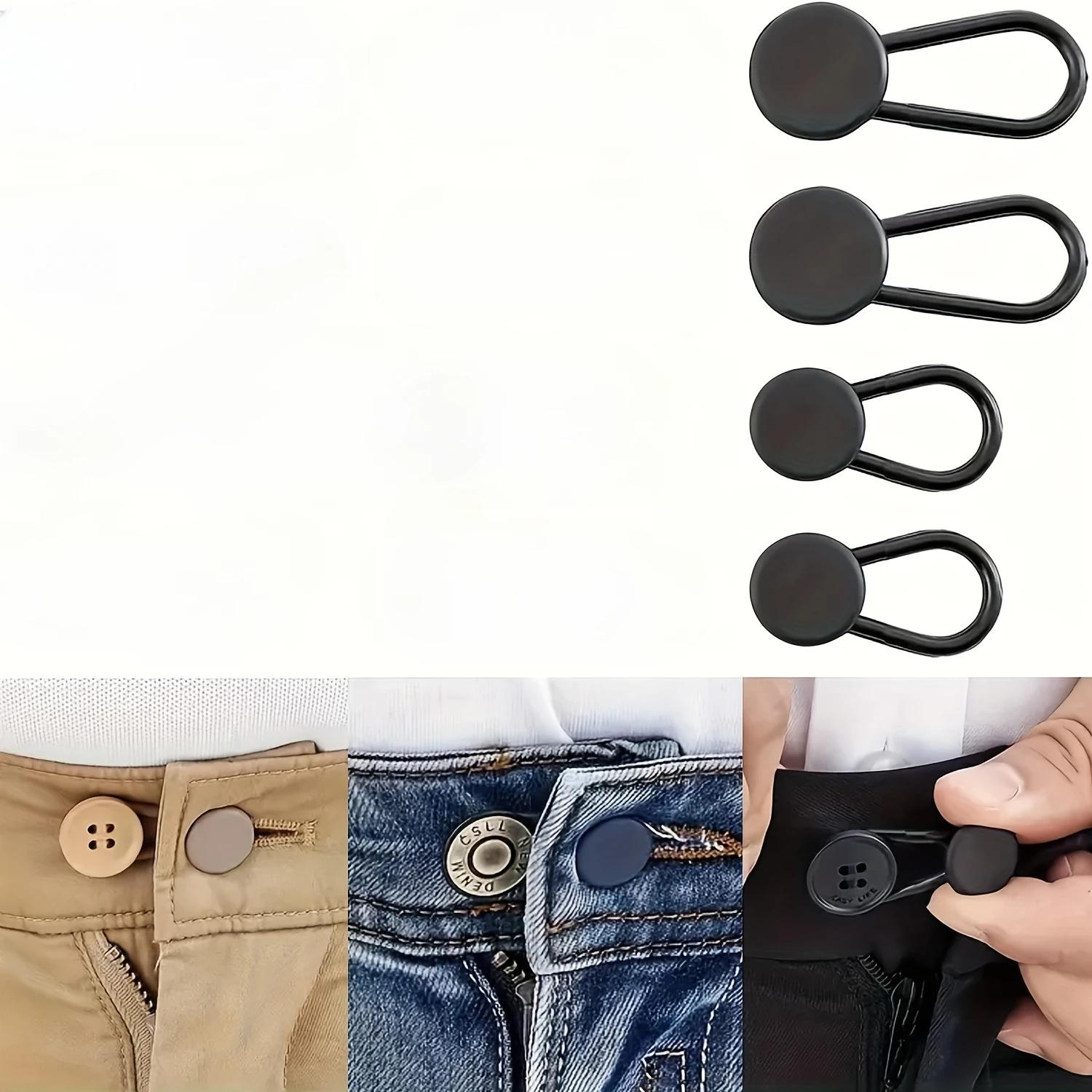 Easy-Adjust 4/12-Pack No-Sew Jean Waist Extenders - Adjustable Pants Button Expanders Adds 1-1.4 Inch Unisex In Khaki/Blue/Black
Easy-Adjust 4/12-Pack No-Sew Jean Waist Extenders - Adjustable Pants Button Expanders Adds 1-1.4 Inch Unisex In Khaki/Blue/Black