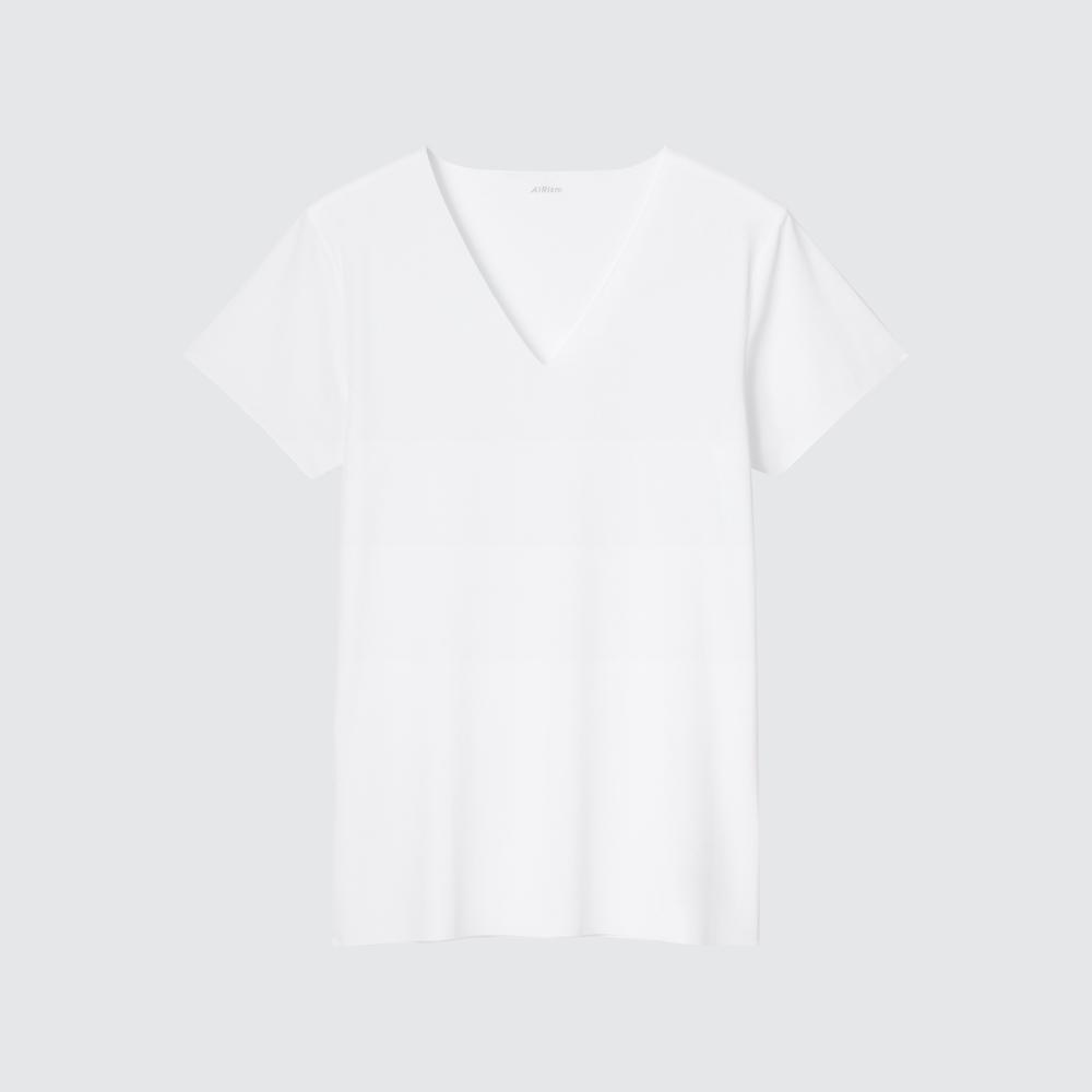 Футболка UNIQLO Airism с v-образным вырезом и сетчатым воротником (короткий рукав)
Футболка UNIQLO Airism с v-образным вырезом и сетчатым воротником (короткий рукав)