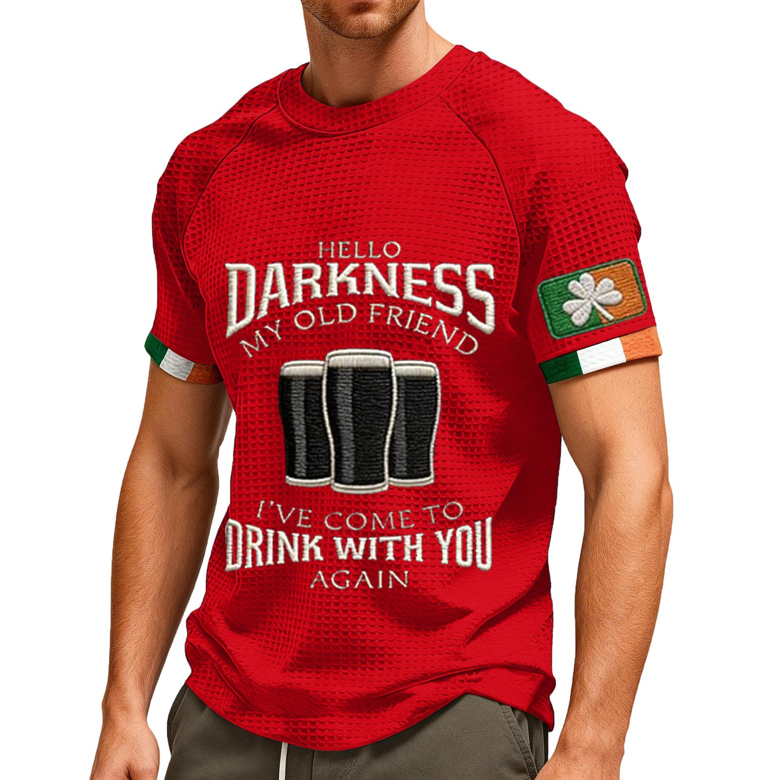 Чоловіча футболка Darkness My Old Friend Ірландська пивна футболка Ірландія Футболка XXXL червоний
Чоловіча футболка Darkness My Old Friend Ірландська пивна футболка Ірландія Футболка XXXL червоний