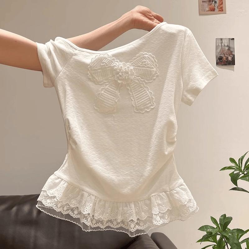 La Chapelle Women s Slim Fit Lace Bow T-Shirt 3XL
La Chapelle Women s Slim Fit Lace Bow T-Shirt 3XL