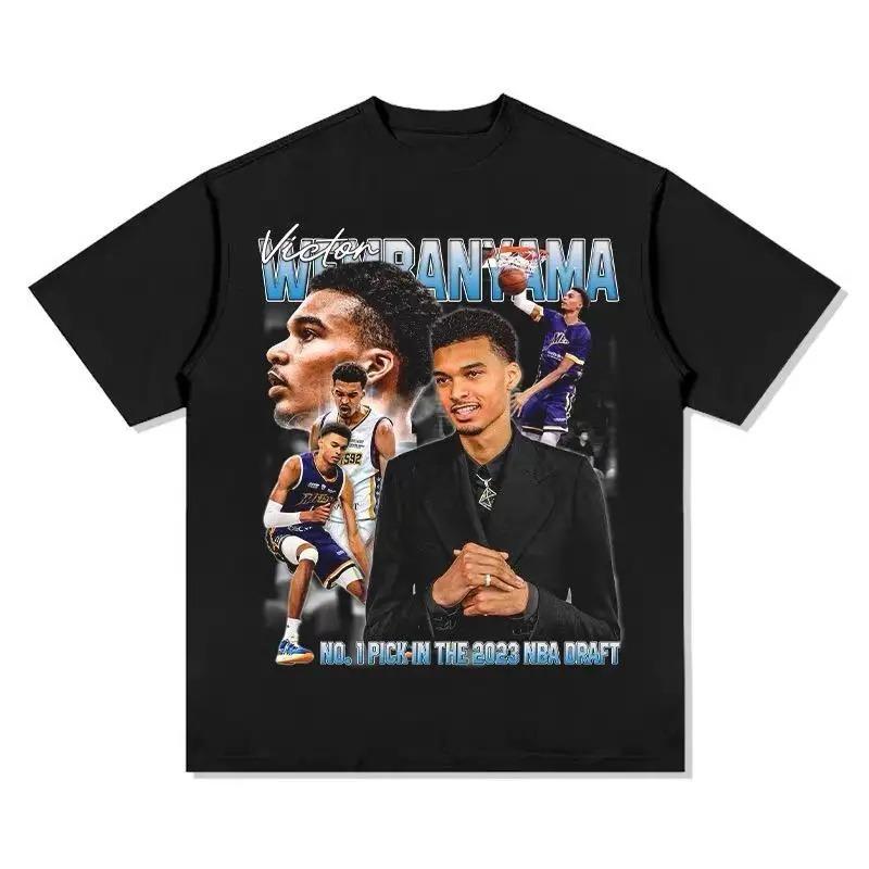 Stylish Black Victor Wembanyama 2023 NBA Draft No.1 Pick Graphic Casual Cotton Short-Sleeve Woman And Men T-Shirt 4XL
Stylish Black Victor Wembanyama 2023 NBA Draft No.1 Pick Graphic Casual Cotton Short-Sleeve Woman And Men T-Shirt 4XL