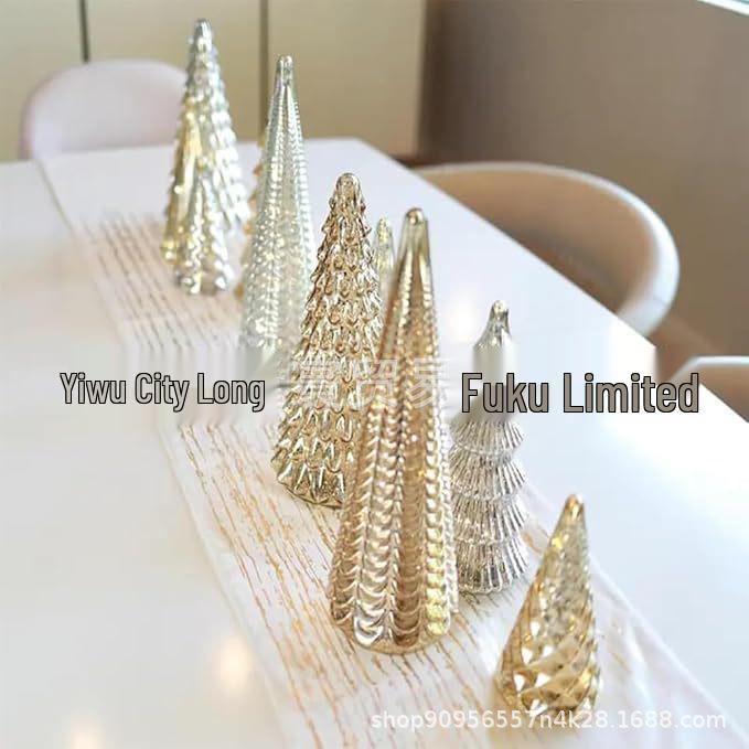Illuminated 5-Piece Mercury Glass Tree Set Large Gold 5-piece Set with Lights
Illuminated 5-Piece Mercury Glass Tree Set Large Gold 5-piece Set with Lights