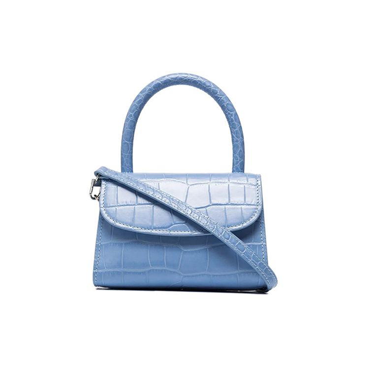 By Far Croco Series Crocodile Pattern Flap Closure Leather Mini Handheld Crossbody Shoulder Bag Women Bags Blue 18FWMINASBDSMA Basic Set (Bag+Dust Bag)
By Far Croco Series Crocodile Pattern Flap Closure Leather Mini Handheld Crossbody Shoulder Bag Women Bags Blue 18FWMINASBDSMA Basic Set (Bag+Dust Bag)