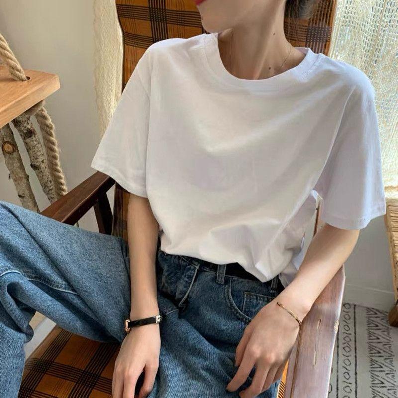Short-Sleeved Spring and Summer Loose and Simple Inner White T-shirt White XXL
Short-Sleeved Spring and Summer Loose and Simple Inner White T-shirt White XXL