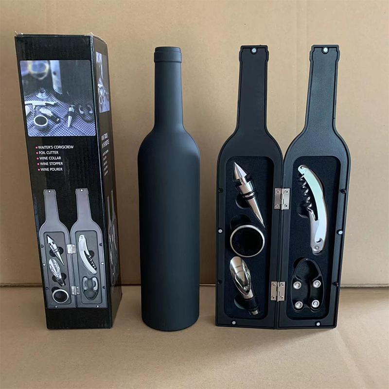 5 In 1 Red Wine Bottle Opener Corkscrew Tool Set Bottle Shaped Holder
5 In 1 Red Wine Bottle Opener Corkscrew Tool Set Bottle Shaped Holder