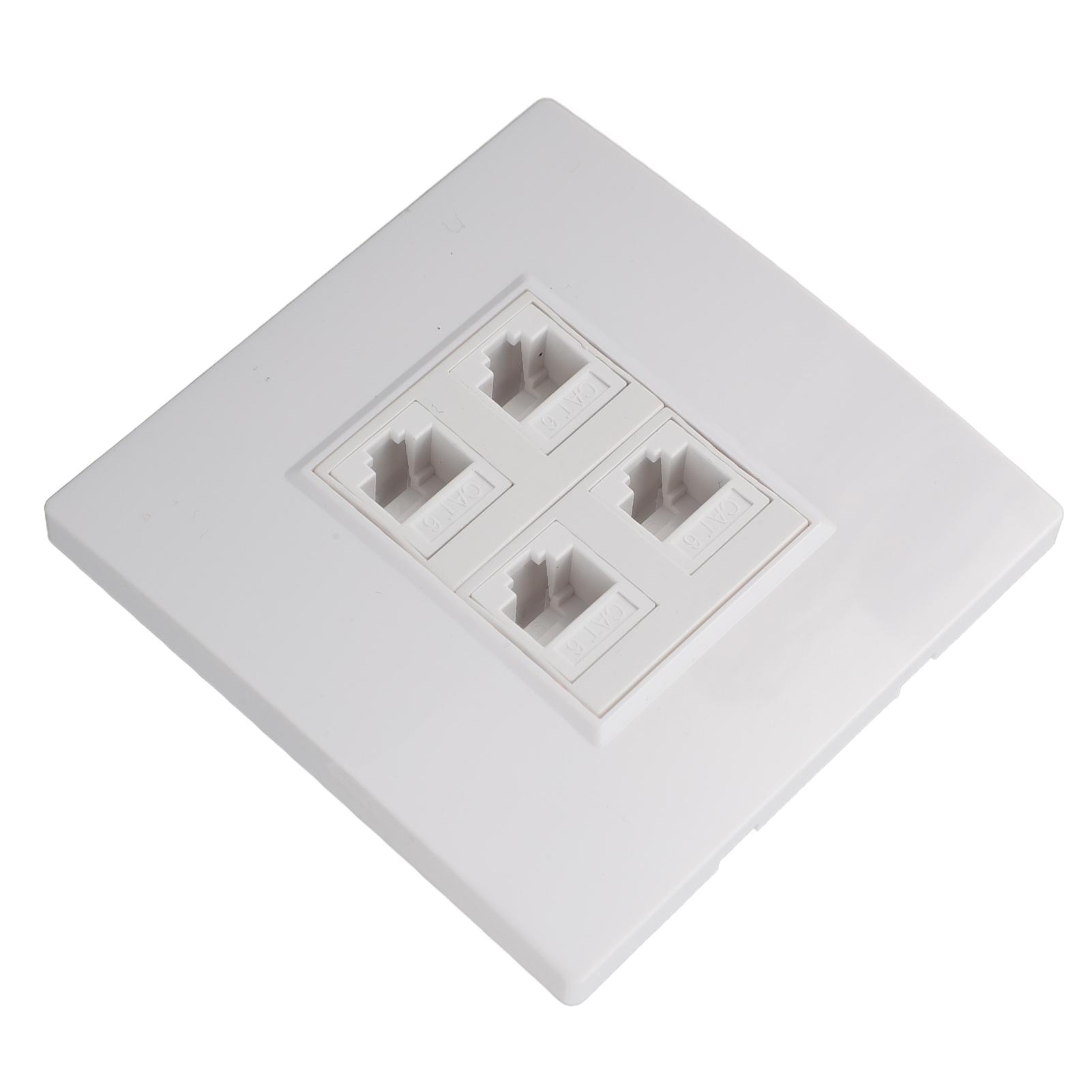 Cat 6 Ethernet Wall Plate 4 порти Female to Female Keystone Wall Plate Internet Wall Plate для CAT5
Cat 6 Ethernet Wall Plate 4 порти Female to Female Keystone Wall Plate Internet Wall Plate для CAT5