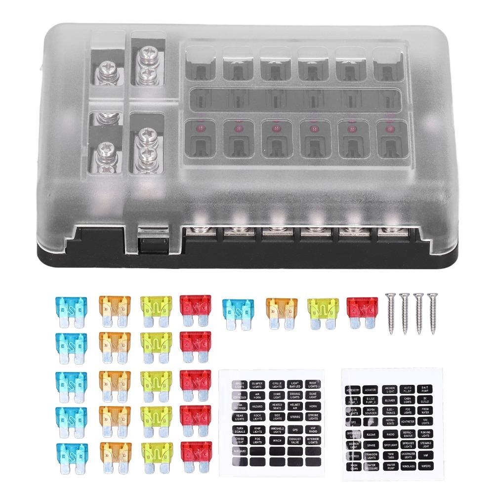 LED Indicator Box Holder 12 Way Fuseing Panel Universal Fuseing Block RV Trailer
LED Indicator Box Holder 12 Way Fuseing Panel Universal Fuseing Block RV Trailer