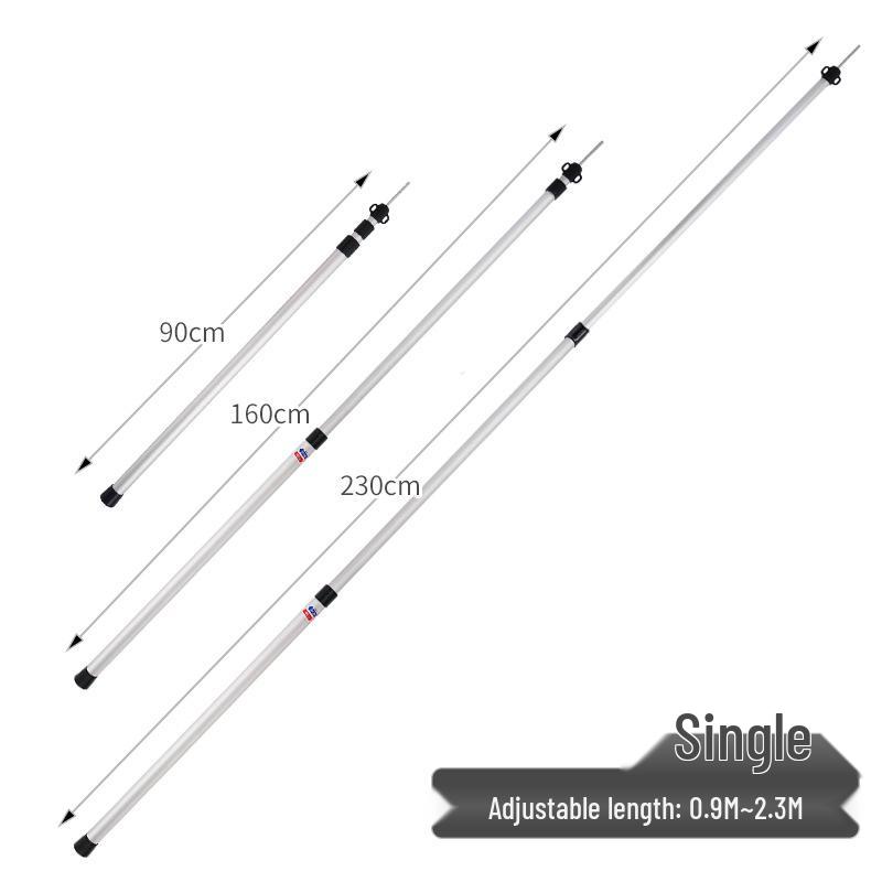 Portable 2.3M Aluminum Tent Door Pole: Thick, Retractable, for Camping and Sun Shelter. 2.3m белый
Portable 2.3M Aluminum Tent Door Pole: Thick, Retractable, for Camping and Sun Shelter. 2.3m белый