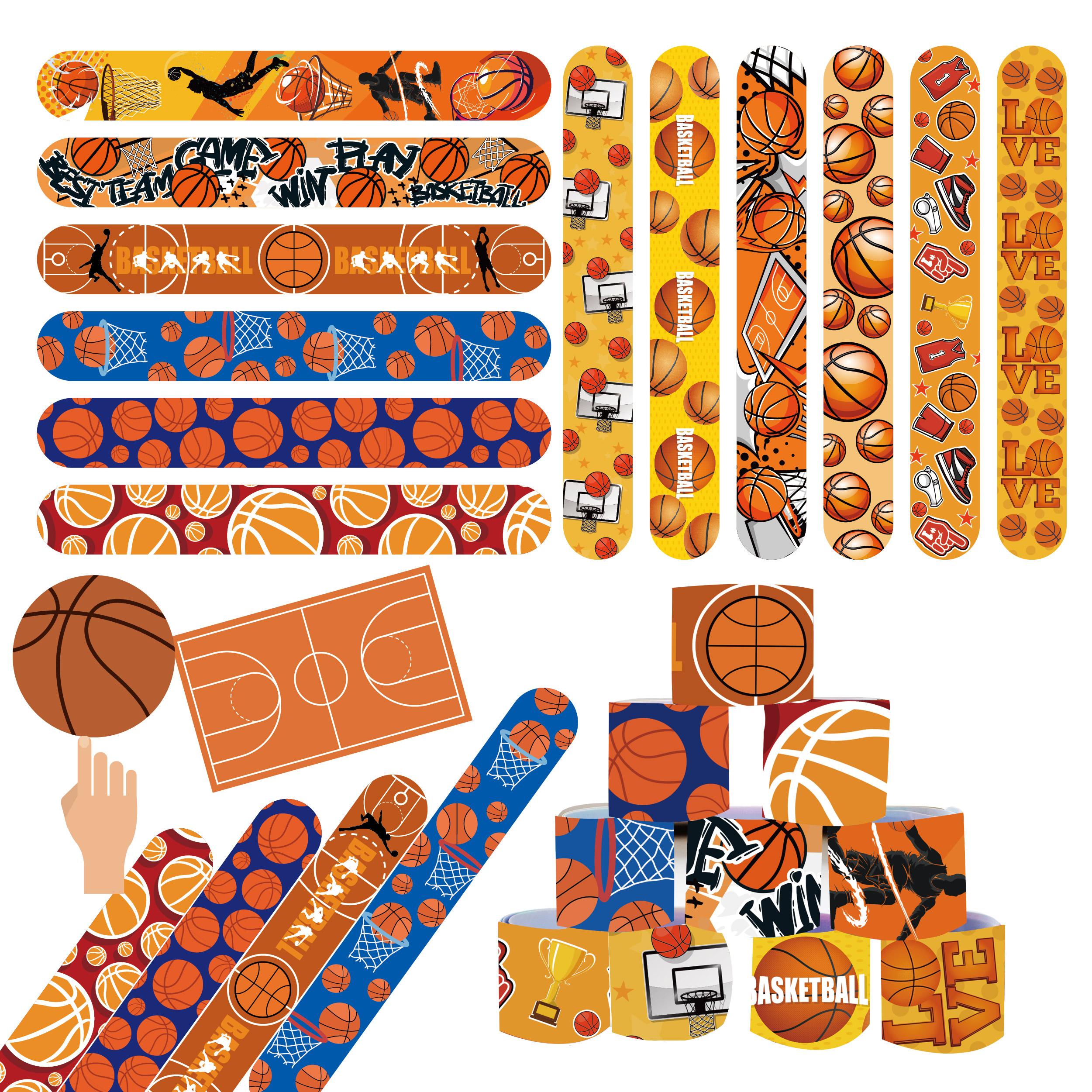 12pcs Basketball Slap Bracelets Boys Basketball Birthday Party Decorations Basketball Bracelets Kids Sports Theme Party Favors
12pcs Basketball Slap Bracelets Boys Basketball Birthday Party Decorations Basketball Bracelets Kids Sports Theme Party Favors