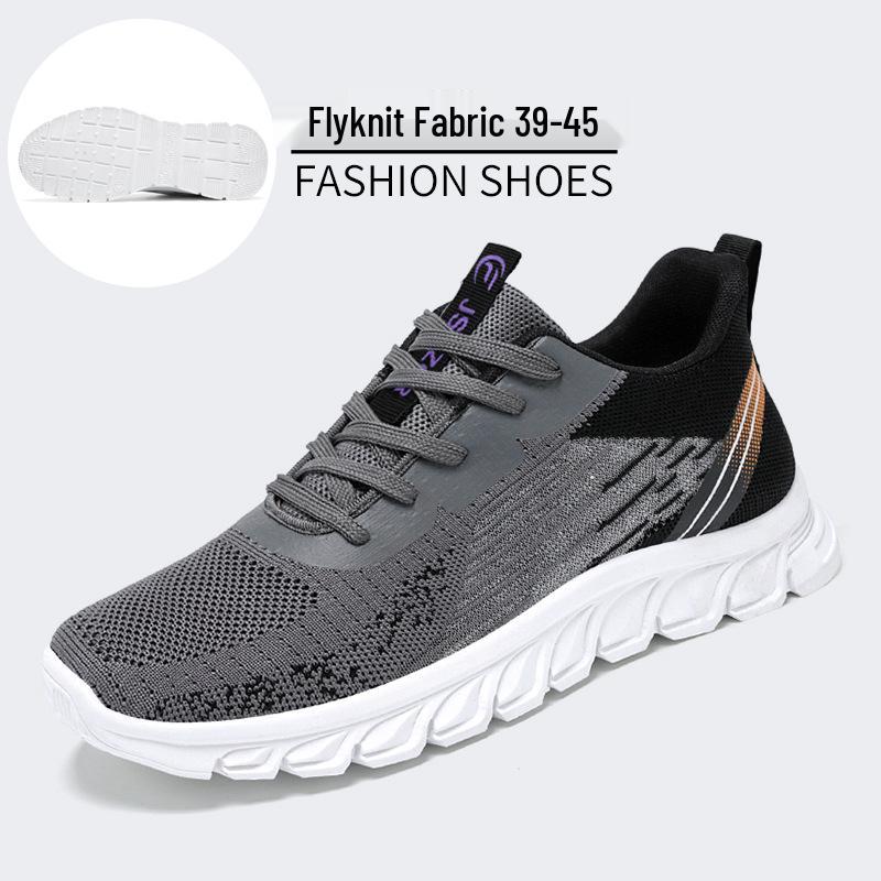 Men s Large Flyknit Breathable Lace-up Running Sneakers - Shock Absorption & Odorless 44
Men s Large Flyknit Breathable Lace-up Running Sneakers - Shock Absorption & Odorless 44