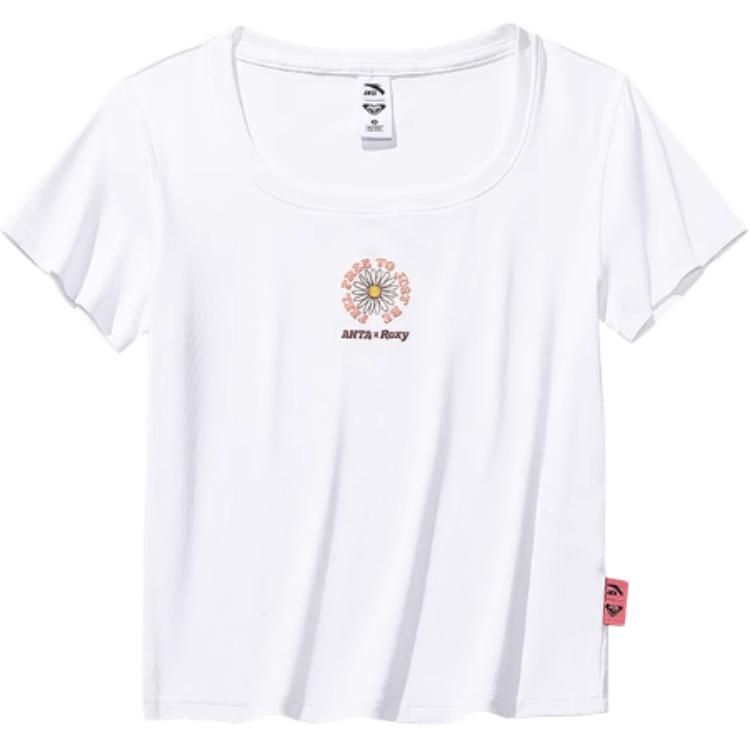Anta X Roxy Collaboration Lifestyle Series Sport Casual Simple Solid Color Round Neck Pullover Slim Fit Short Sleeve T-Shirt 162528123-1 XS
Anta X Roxy Collaboration Lifestyle Series Sport Casual Simple Solid Color Round Neck Pullover Slim Fit Short Sleeve T-Shirt 162528123-1 XS