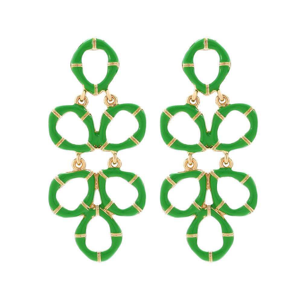 Metal Round Leaves Geometric Dangle Earrings for Women New Trend Simple Design Zircon Party Accessories зелёный
Metal Round Leaves Geometric Dangle Earrings for Women New Trend Simple Design Zircon Party Accessories зелёный
