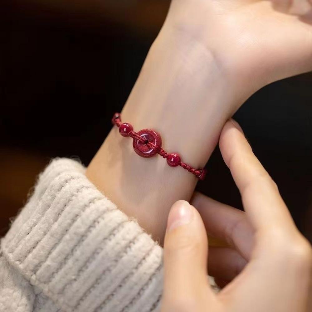 Woven Hand Woven Bracelet Red Rope Safe and Healthy Hand Rope New Safety Buckle Bracelet 4
Woven Hand Woven Bracelet Red Rope Safe and Healthy Hand Rope New Safety Buckle Bracelet 4