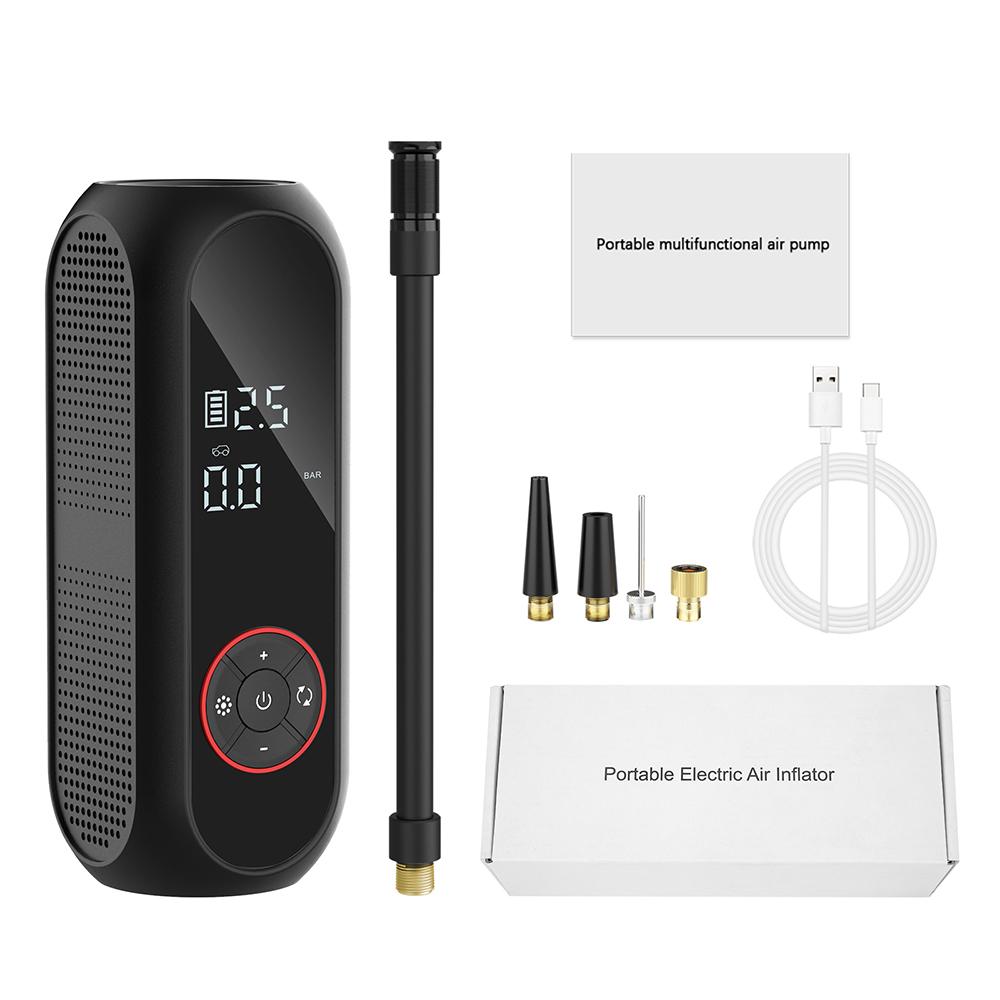 With LED Flashlight Tire Pressure Test Tire Air Pump Portable Inflator 0-150psi/10bar Digital Car Air Compressor 50L/min чёрный
With LED Flashlight Tire Pressure Test Tire Air Pump Portable Inflator 0-150psi/10bar Digital Car Air Compressor 50L/min чёрный