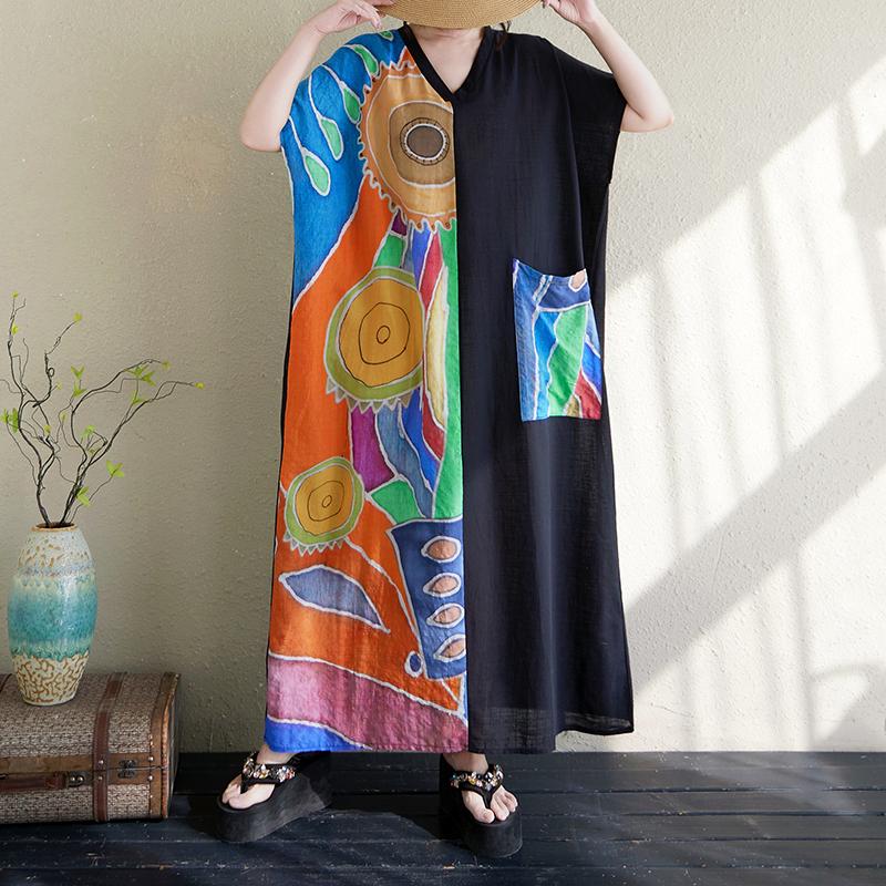 DIMANAF 2025 Летнее женское платье больших размеров Свободное платье с принтом Карманное элегантное базовое винтажное повседневное макси-платье One Size чёрный
DIMANAF 2025 Летнее женское платье больших размеров Свободное платье с принтом Карманное элегантное базовое винтажное повседневное макси-платье One Size чёрный