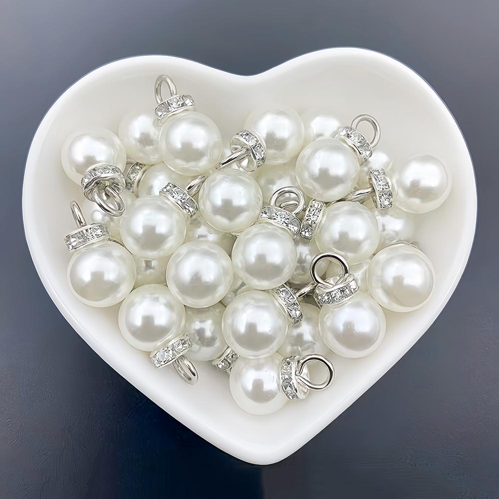 10pcs Inlaid Rhinestone Imitation Pearl Beads Pendant Accessories for Necklace Clothes Earring Charm Bracelet DIY Jewelry Making 8mm срібний
10pcs Inlaid Rhinestone Imitation Pearl Beads Pendant Accessories for Necklace Clothes Earring Charm Bracelet DIY Jewelry Making 8mm срібний