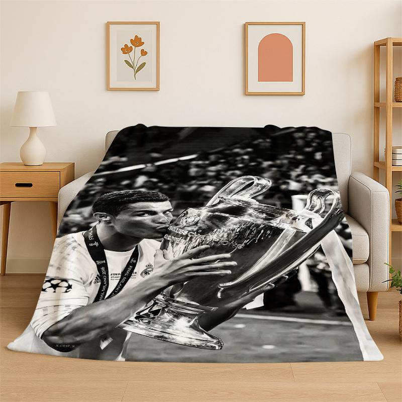 CR7 Goat R-Ronaldo Football Star Flannel Blanket Soft Warm Throw Blanket for Bedroom Living Room Bed Travel Camping Picnic Kid 75x90cm
CR7 Goat R-Ronaldo Football Star Flannel Blanket Soft Warm Throw Blanket for Bedroom Living Room Bed Travel Camping Picnic Kid 75x90cm