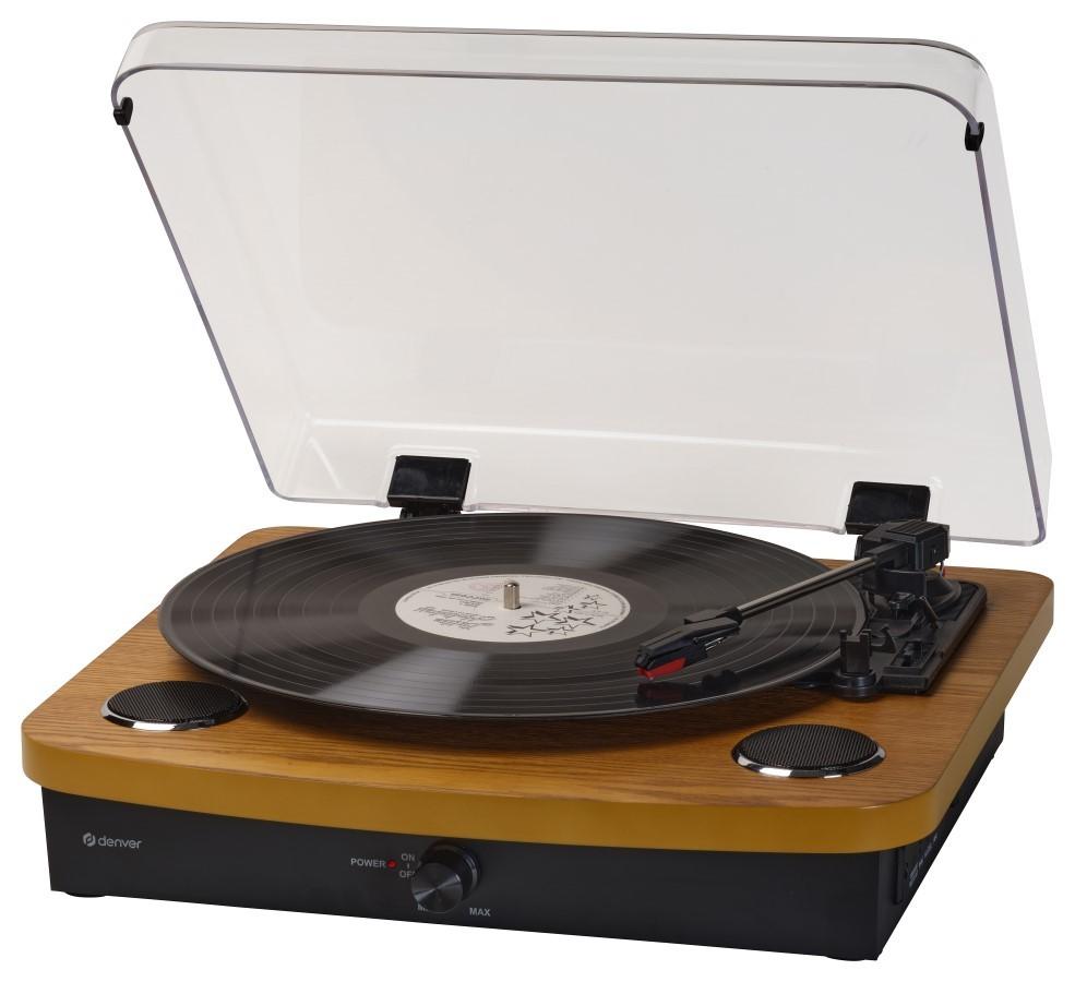 Denver VPL-230 - Gramofon z wbudowanymi głośnikami, Bluetooth, USB i gniazdem kart SD i MP3, orzech, Denver коричневий
Denver VPL-230 - Gramofon z wbudowanymi głośnikami, Bluetooth, USB i gniazdem kart SD i MP3, orzech, Denver коричневий