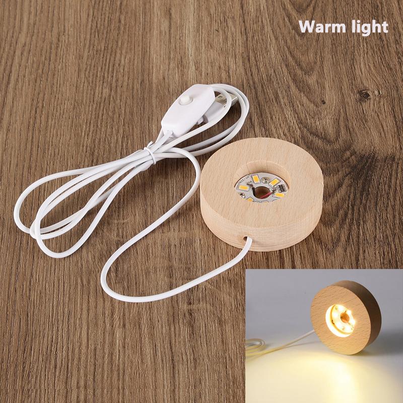 Round Wood Light Base Usb With Switch Led Light Rotating Display Stand Lamp Base Home Decor Warm light
Round Wood Light Base Usb With Switch Led Light Rotating Display Stand Lamp Base Home Decor Warm light