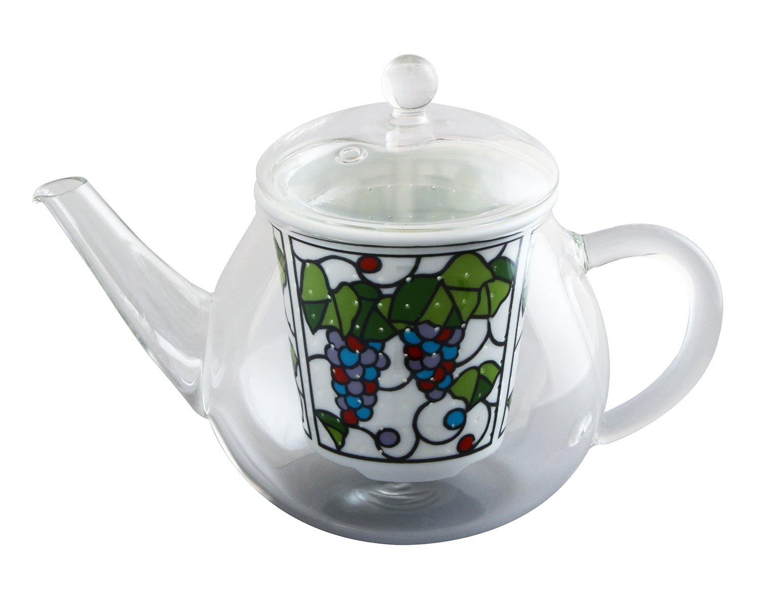 Arita Ware Celand Glass Stylish Pot, Beetroot Grape Design, KA-400
Arita Ware Celand Glass Stylish Pot, Beetroot Grape Design, KA-400