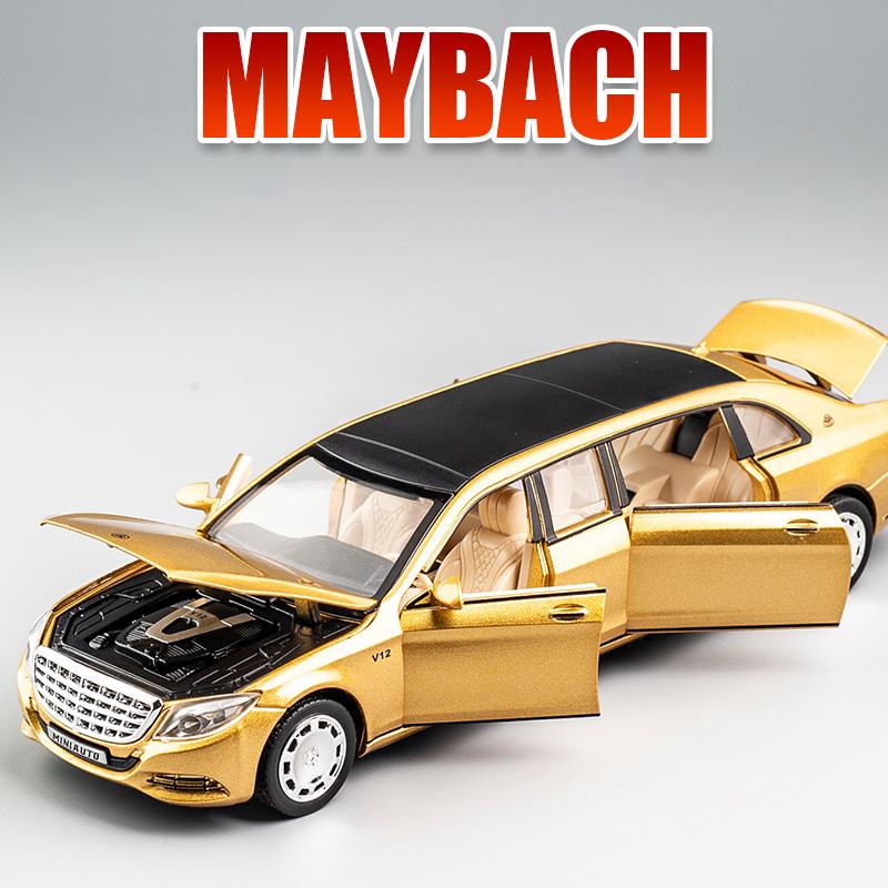 1:32 игрушечный автомобиль Maybach S650, расширенное издание, металлический игрушечный автомобиль из сплава, отливки под давлением и игрушечный транспорт, модель автомобиля, свет, звук, игрушки для детей
1:32 игрушечный автомобиль Maybach S650, расширенное издание, металлический игрушечный автомобиль из сплава, отливки под давлением и игрушечный транспорт, модель автомобиля, свет, звук, игрушки для детей