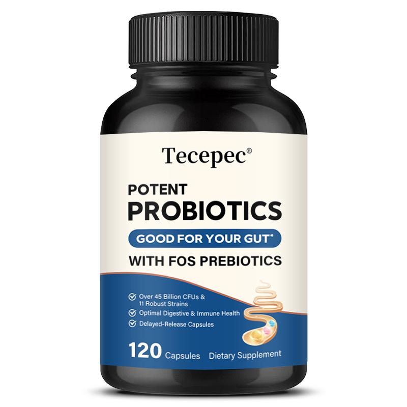 Potent Probiotics Dietary Supplement, With Fos Prebiotics, 120 Capsules Per Bottle 120 Capsules
Potent Probiotics Dietary Supplement, With Fos Prebiotics, 120 Capsules Per Bottle 120 Capsules