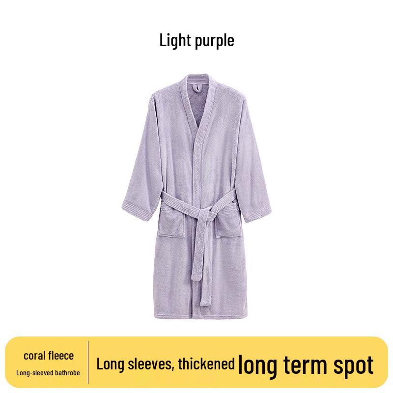 Women s Antibacterial Quick-Dry Velvet Bathrobe - Water-Absorbent, Long-Sleeved, Thick for Autumn/Winter 10A Pajamas L (75-150 kg) Bag
Women s Antibacterial Quick-Dry Velvet Bathrobe - Water-Absorbent, Long-Sleeved, Thick for Autumn/Winter 10A Pajamas L (75-150 kg) Bag