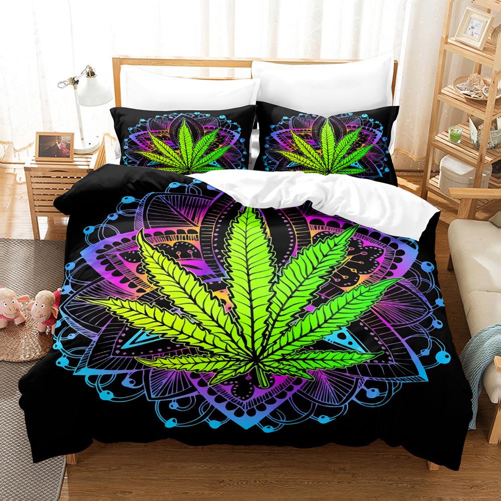 Home Textiles Colorful Maple Leaf Quilt Cover 3D Digital Printing Three-Piece Set 135 * 200
Home Textiles Colorful Maple Leaf Quilt Cover 3D Digital Printing Three-Piece Set 135 * 200