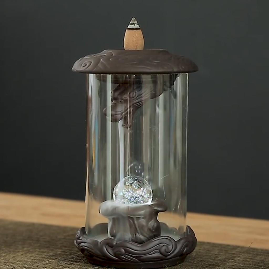 Dragon Backflow Burner Handmade Ceramics Statue Gift Fountain Home Decor Waterfall Holder with
Dragon Backflow Burner Handmade Ceramics Statue Gift Fountain Home Decor Waterfall Holder with
