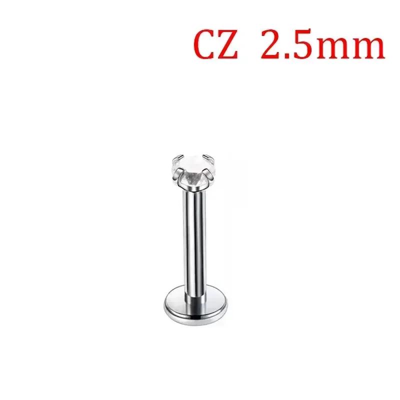 1Pcs G23 Titanium Piercing CZ Gem Internally Threaded Labret Monroe Lip Ring Tragus Nail Helix Earring Stud 16G 18G Body Jewelry 16G 1.2x4mm
1Pcs G23 Titanium Piercing CZ Gem Internally Threaded Labret Monroe Lip Ring Tragus Nail Helix Earring Stud 16G 18G Body Jewelry 16G 1.2x4mm