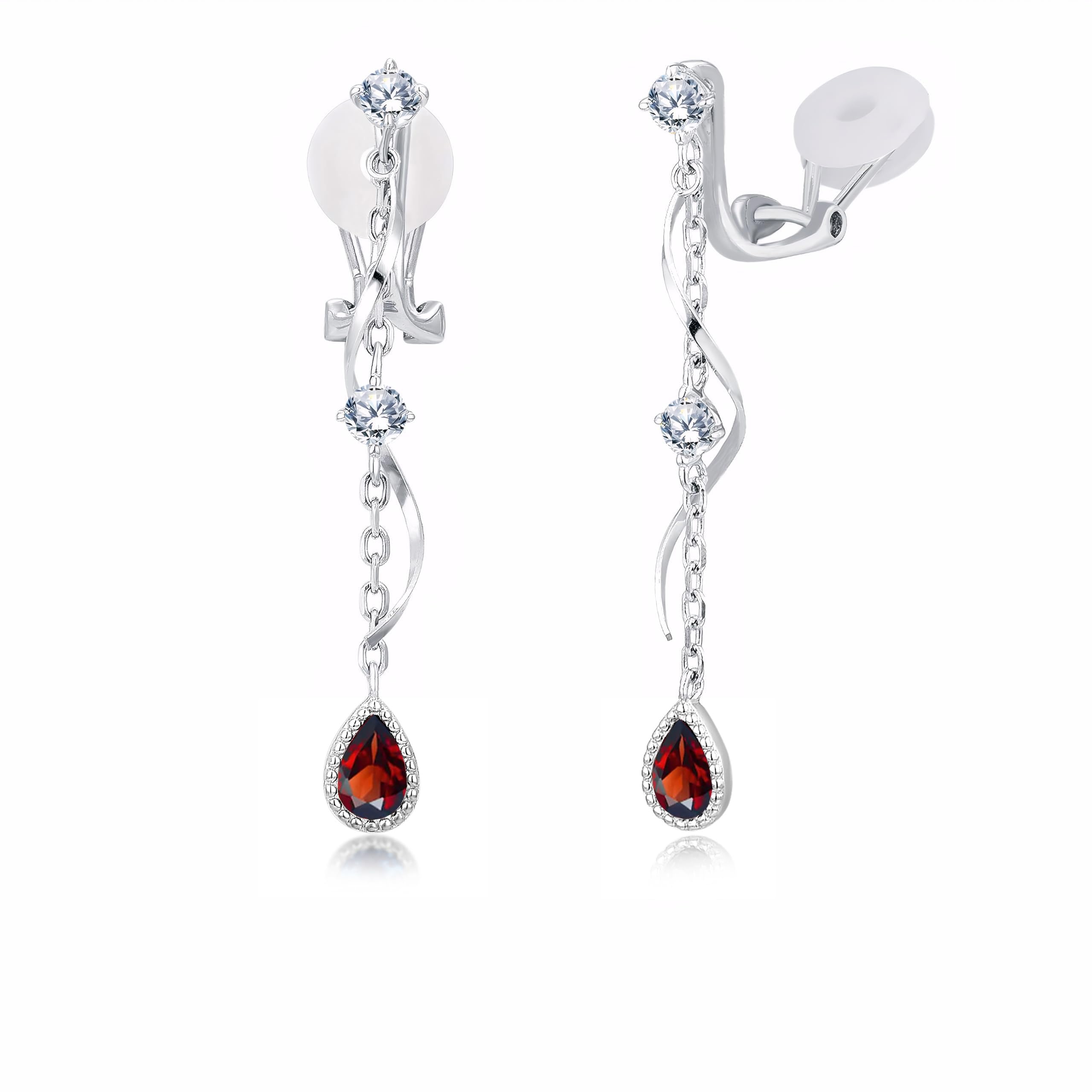 Garnet Earrings for 925 Metal January White Present FH.bird Women, Swaying, Adults, Silver, Hypoallergenic, Non-pierced Earrings, Birthstone,
Garnet Earrings for 925 Metal January White Present FH.bird Women, Swaying, Adults, Silver, Hypoallergenic, Non-pierced Earrings, Birthstone,