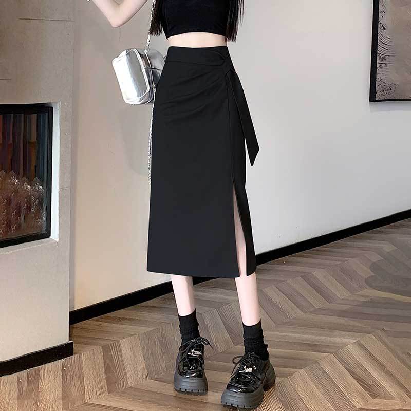 High-Waist Slit Midi Skirt for Women - Spring/Summer A-Line Bodycon Pencil Skirt with Designer Aesthetic S
High-Waist Slit Midi Skirt for Women - Spring/Summer A-Line Bodycon Pencil Skirt with Designer Aesthetic S