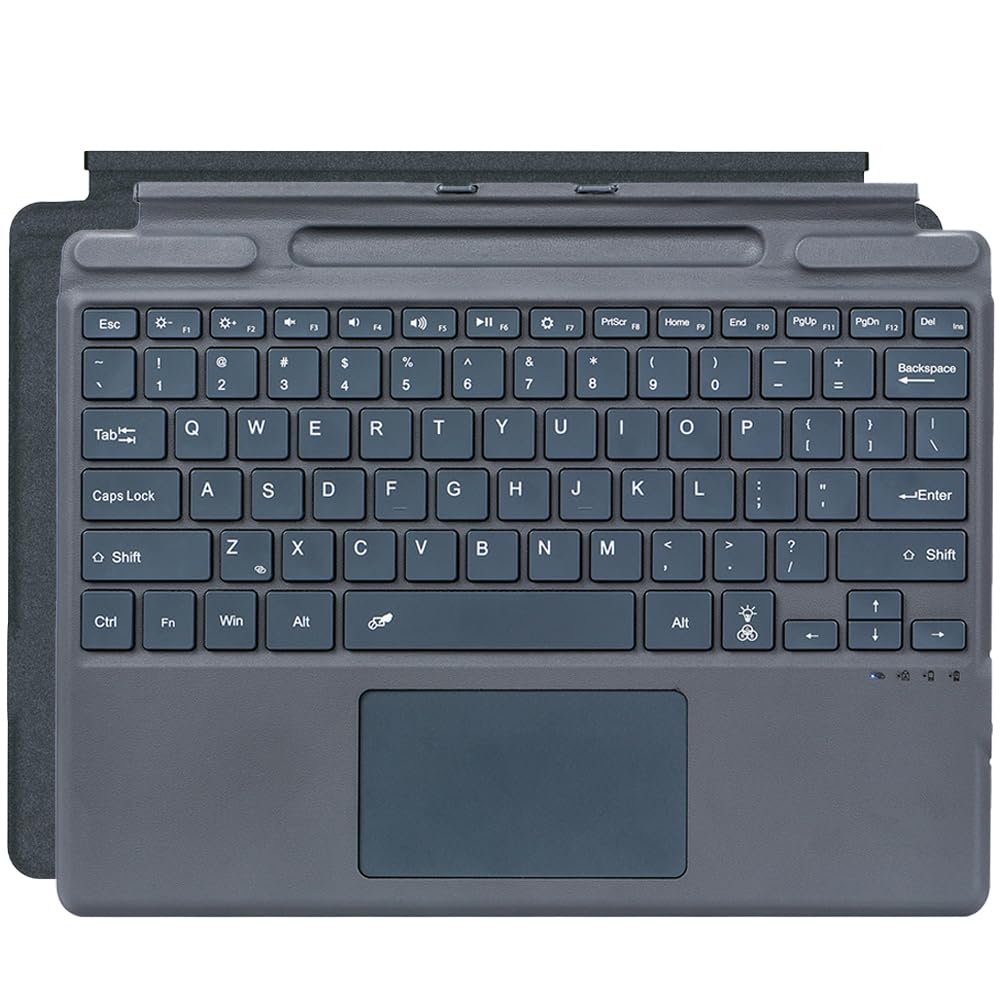 Беспроводная клавиатура TJK, совместимая с Microsoft Surface Bluetooth-клавиатурой, раскладка на английском языке (США), установка для хранения карандашей, USB-порт для зарядки, легкий вес серый
Беспроводная клавиатура TJK, совместимая с Microsoft Surface Bluetooth-клавиатурой, раскладка на английском языке (США), установка для хранения карандашей, USB-порт для зарядки, легкий вес серый