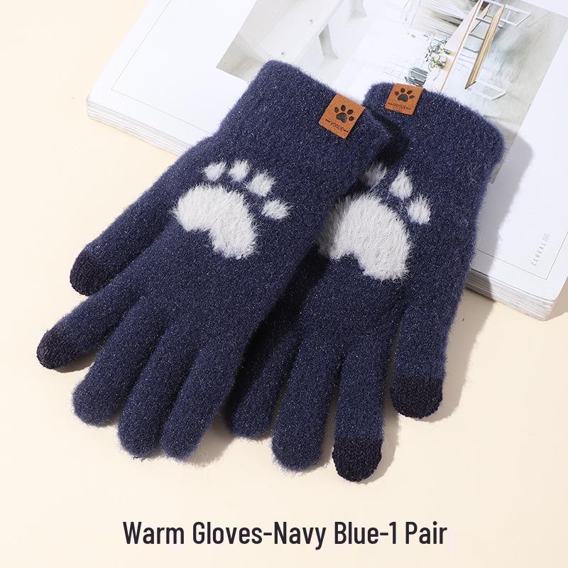 Korean Style Cute Fleece Lined Touch Screen Winter Gloves - Thick, Warm Five-Finger Design for Students
Korean Style Cute Fleece Lined Touch Screen Winter Gloves - Thick, Warm Five-Finger Design for Students