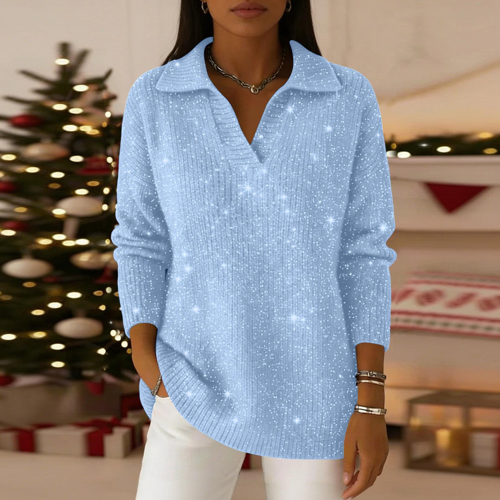 Women s Casual And Fashionable Long Sleeved Knitted Color Top Sweater XL небо синє кольору
Women s Casual And Fashionable Long Sleeved Knitted Color Top Sweater XL небо синє кольору