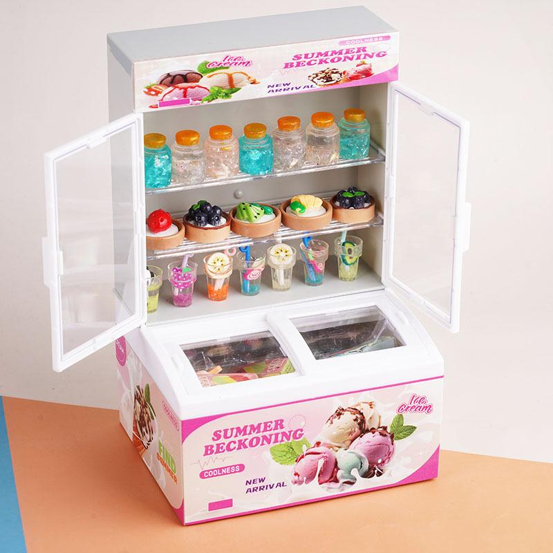 Children S Mini Supermarket Ice Cream Cabinet Beverage Freezer Toys Miniature Transparent Display Cabinet Food Play House Ornament
Children S Mini Supermarket Ice Cream Cabinet Beverage Freezer Toys Miniature Transparent Display Cabinet Food Play House Ornament
