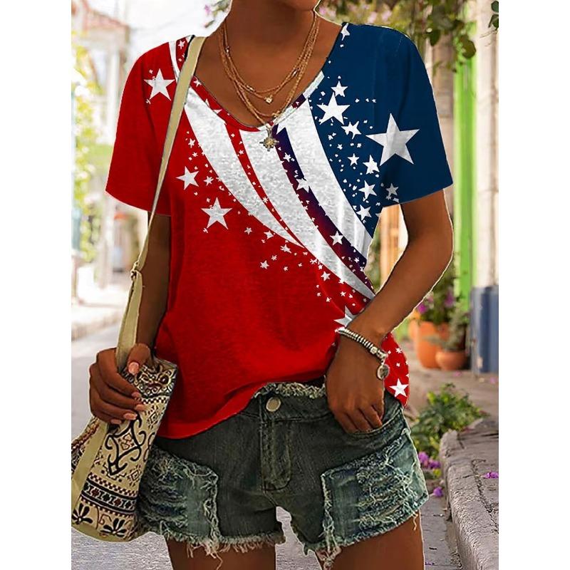 Fashionable Women s V-neck Casual Short Sleeved T-shirt,Rretro Sports Style Casual Sportswear 3XL
Fashionable Women s V-neck Casual Short Sleeved T-shirt,Rretro Sports Style Casual Sportswear 3XL