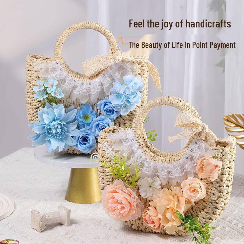 DIY Straw Weaving Bag Kit - Summer Floral Handbag for Team Building & March 8th Crafting
DIY Straw Weaving Bag Kit - Summer Floral Handbag for Team Building & March 8th Crafting