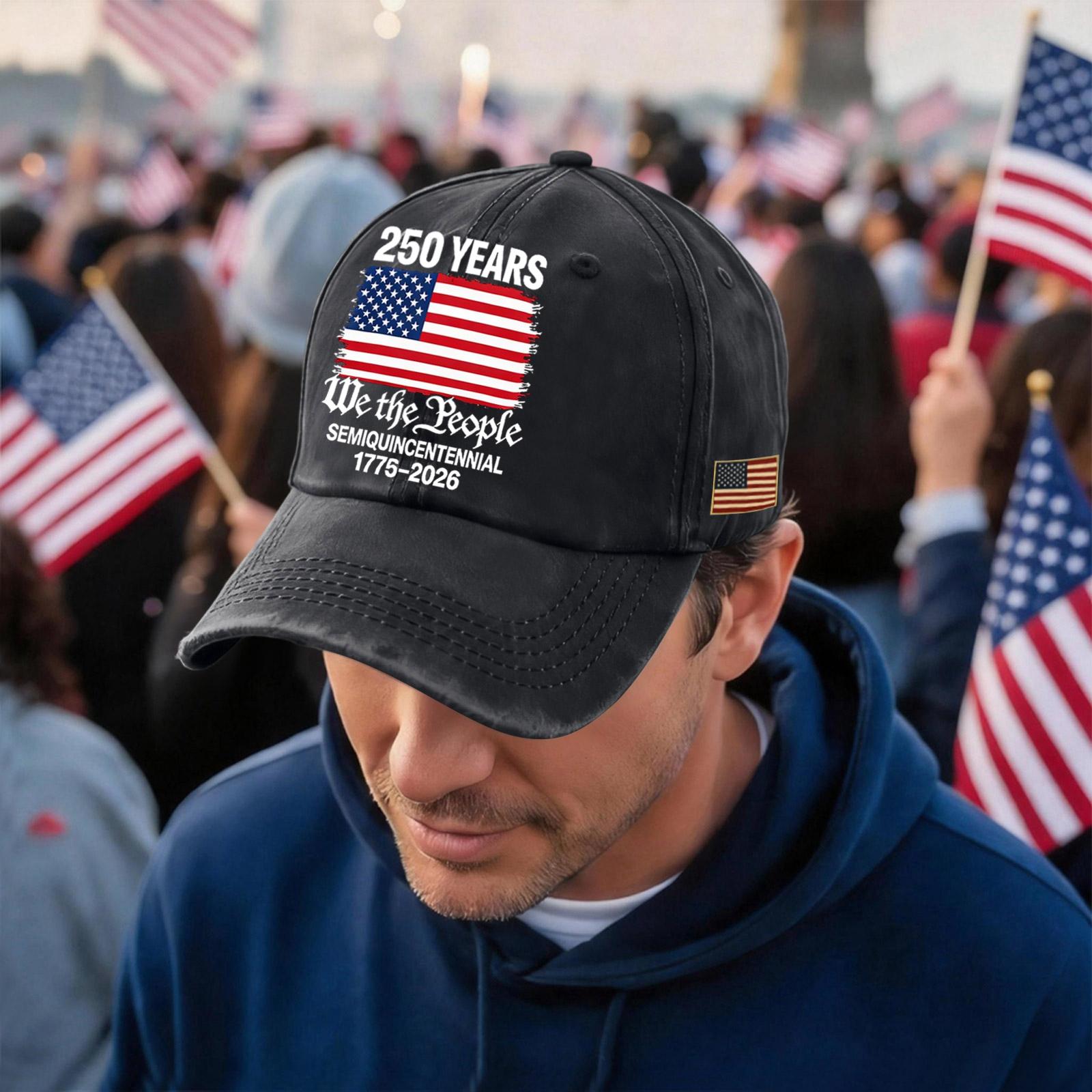 Unisex Vintage Washed Baseball Cap 250 Years Commemorative Embroidered Flag Design Adjustable Fit Classic Style One Size чорний
Unisex Vintage Washed Baseball Cap 250 Years Commemorative Embroidered Flag Design Adjustable Fit Classic Style One Size чорний