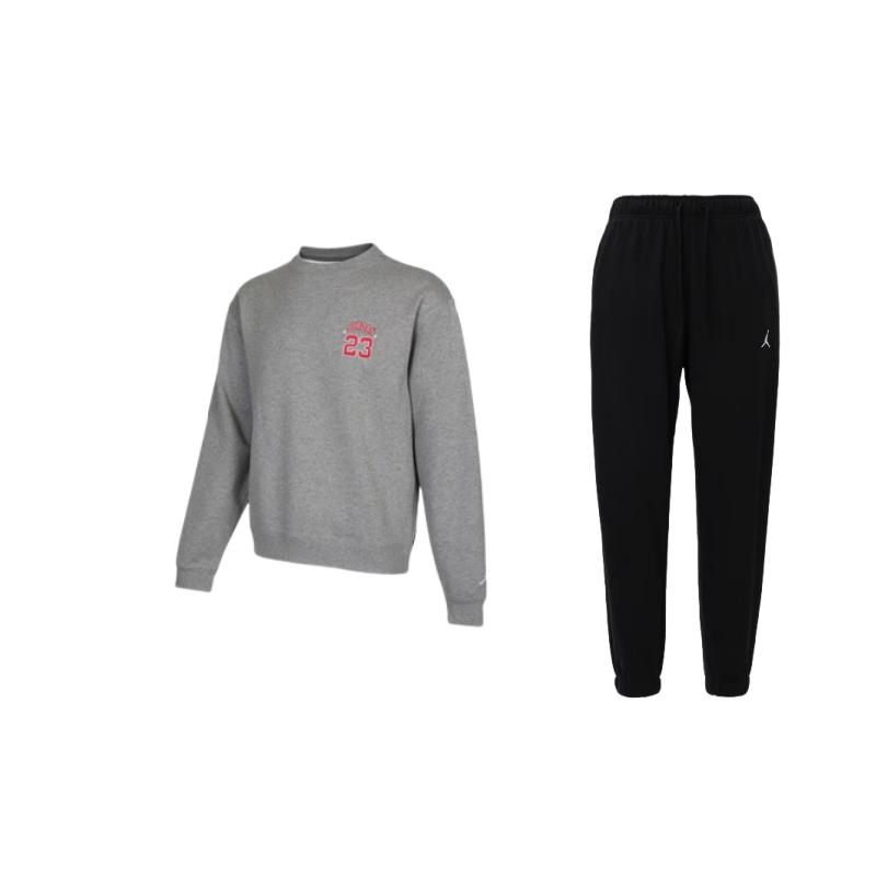 Jordan Embroidered Logo Pullover Crewneck Sweatshirt Comfortable Knitted Long Pants Casual Sports Set Men sweatshirt, pants FV8609-010+DR6421-091 L
Jordan Embroidered Logo Pullover Crewneck Sweatshirt Comfortable Knitted Long Pants Casual Sports Set Men sweatshirt, pants FV8609-010+DR6421-091 L