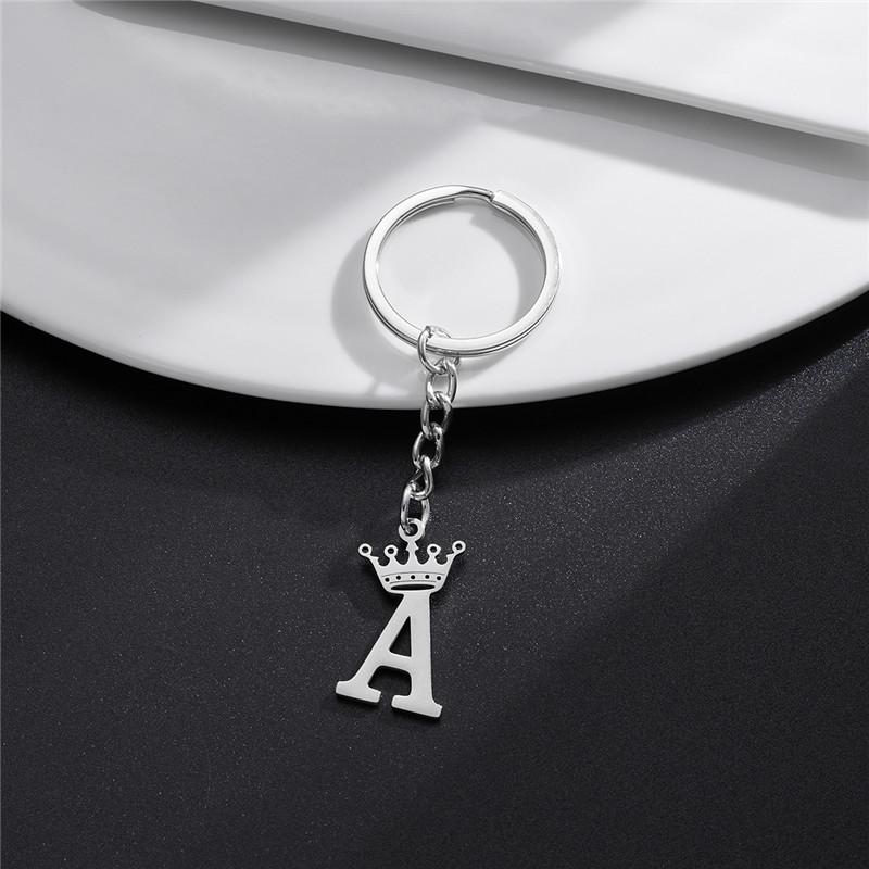 Unique DIY Crown Stainless Steel A-Z Letters Pendant Keychains for Men Women 26 Alphabet Car Key Ring Jewelry Keyrings Gift
Unique DIY Crown Stainless Steel A-Z Letters Pendant Keychains for Men Women 26 Alphabet Car Key Ring Jewelry Keyrings Gift