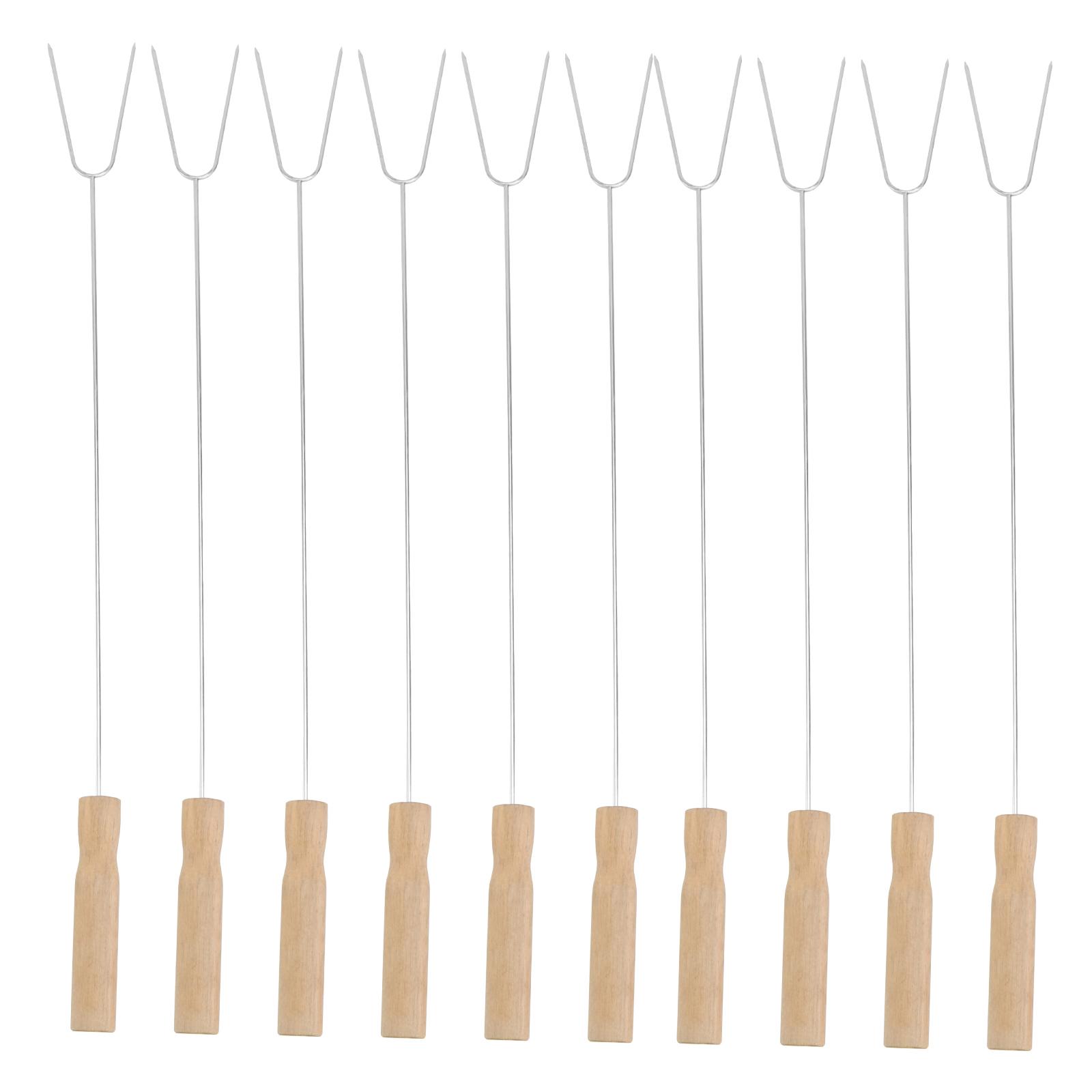 15Pcs 50.3cm Stainless Steel Wooden Handle Barbecue Forks Sausage Roasting Stick BBQ Tool for Outdoor BBQ Camping Fine Polishing хаки
15Pcs 50.3cm Stainless Steel Wooden Handle Barbecue Forks Sausage Roasting Stick BBQ Tool for Outdoor BBQ Camping Fine Polishing хаки