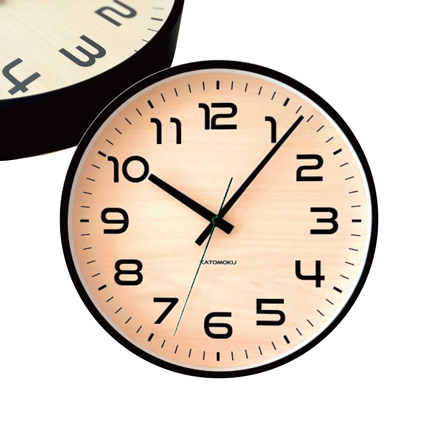 KATOMOKU plywood clock 23 Black wall clock with continuous second hand controlled km-145BKRC 304mm (radio clock)
KATOMOKU plywood clock 23 Black wall clock with continuous second hand controlled km-145BKRC 304mm (radio clock)