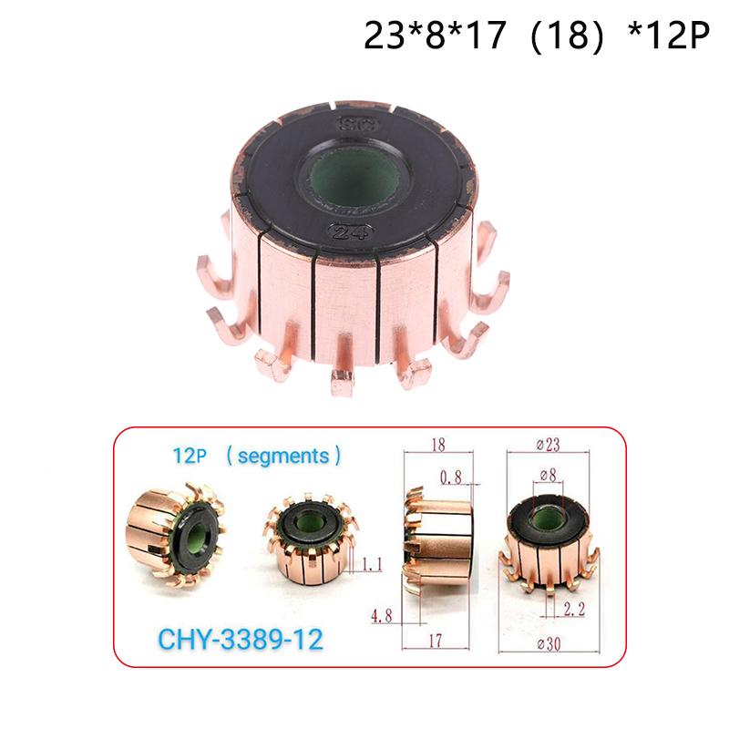 1 шт. 7/8/12 зубів колектор електродвигуна 3-8 мм внутрішній діаметр 7,8-23 мм зовнішній діаметр мідний аксесуар для двигуна для електроінструментів двигунів постійного струму 23x8x17mm
1 шт. 7/8/12 зубів колектор електродвигуна 3-8 мм внутрішній діаметр 7,8-23 мм зовнішній діаметр мідний аксесуар для двигуна для електроінструментів двигунів постійного струму 23x8x17mm