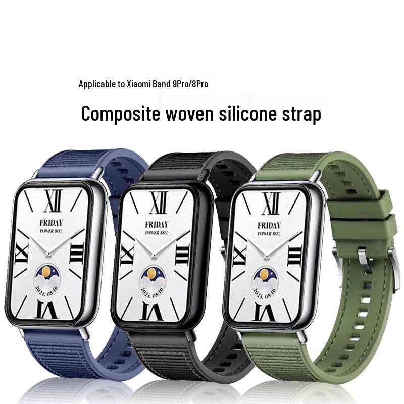 Тканый ремешок для Xiaomi Band 9 Pro и нейлоново-силиконовый ремешок для 8 Pro Black Connector + Strap
Тканый ремешок для Xiaomi Band 9 Pro и нейлоново-силиконовый ремешок для 8 Pro Black Connector + Strap