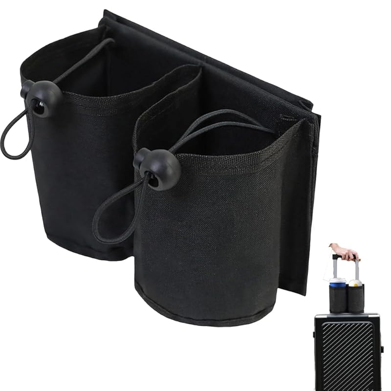 travel cup holder suitcase cup holder for suitcases bottle holder Adjustable size Luggage bag water bottle Can store 2 bottles Free your hands
travel cup holder suitcase cup holder for suitcases bottle holder Adjustable size Luggage bag water bottle Can store 2 bottles Free your hands